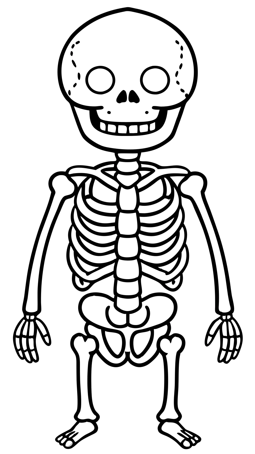 skeletal system coloring page